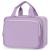 Narwey Hanging Travel Toiletry Bag for Women Wash Bag Cosmetics Makeup Bag Organizer for Travel Size Accessories Purple (Large)