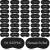 40 Pieces Funny Sleep Silk Eye Mask Soft Night Sleeping Mask Bulk Eye Covers for Sleeping Blackout Blindfolds with Adjustable Strap for Women Men Kids Travel Nap Meditation Party Gifts Favors Black