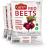 Gefen "Red Beets" Whole, Peeled, Cooked, Ready to Eat, Vacuum Packed (3 x 17.6oz Bags)