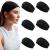 Styla Hair Solid Headband for All Hair Types 6 Pack Wide Headbands for Women in Soft Stretch Fabric for All Day Wear Trendy & Stylish Headbands for Women's Hair (Black)