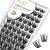 BQ individual eyelashes B05 72 cluster colored at home cluster lashes B01 B09 black for DIY eyelash extensions single eyelashes (B05 D-8-16Mix) D-8-16 MIX B 05