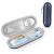 PhD KEISI Electric travel case for brown oral b/oral-B Pro/Sonicare Electric toothbrush with accessories storage portable hard shell travel case blue