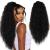 UAmy hair Long Curly Drawstring Ponytail Extension for Women 26 inches Black Long Wavy Clip in Ponytail Synthetic Long Black Drawstring Ponytail for Daily Party Use 26 Inch Black