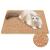 FUKUMARU Cat Scratcher Mat, 23.6 X 15.7 Inch Natural Sisal Cat Scratch Mats, Horizontal Cat Floor Scratching Pad Rug, Protect Carpets and Sofas Brown