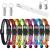 Extodry 8 pieces of reflective cat neck band with 2 pieces of name address tags set collar cat with safety lock adjustable kitten collar (6 ''-9 '') personalized pet accessories ... 15-23cm