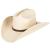 Queue Essentials Western Style Pinch Front Straw Canvas Cowboy Cowgirl Straw Hat Canvas Sand Large-X-Large