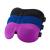 YIVIEW Sleep Mask Pack of 3, Upgrade 100% Light Blocking 3D Eye Masks for Sleeping, Ultra-Thin Sides for Side Sleeper, Blindfold for Men Women Black & Blue & Purple