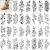 30 Pcs Flower Temporary Tattoo Sticker For Woman,Beautiful Floral Fake Tattoo