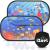 iZoeL Car Sun Shade for Baby Kids 2pcs Self-adhesive Side Window Car Annima 80GSM Rear Sunshades Universal with 8 Suction Cups and Storage Bag - Sun Glare and UV Rays Protection Blue Ocean