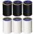 6 Pack Bundle - (3 Black + 3 White) - Coats & Clark Dual Duty All-Purpose Thread - Three 400 Yard Spools each of BLACK & White Polyester