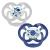Dr. Brown's Advantage Symmetrical Pacifier with Air Flow Blue Glow-in-the-Dark 2-Pack 6-18m 2 Pack Blue Glow-in-the-Dark