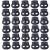 J.CARP 30Pcs Black Plastic Cord Locks End Spring Toggle Stopper  Double Hole Elastic Cord Adjuster  Suit for Drawstrings  Bags  Shoelaces  Clothing  Paracord  and More Black  Double Hole Double Hole