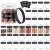 36PCS 8OZ Plastic Jars with Screw On Lids, Pen and Labels Refillable Empty Round Slime Cosmetics Containers for Storing Dry Food, Makeup, Slime, Honey Jam, Cream, Butter, Lotion (Clear & Black)