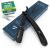 Van de Boos razor -set with 100 derby changing blades - high -quality stainless steel barber beard knife with extra sharp blades - barber razor knife for precise beard wet shaving (men) stainless steel black+ 100 derby professional
