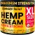  High Strength Fast Absorption Formula Hemp Oil Menthol Rosemary Calendula Gel for Joint Muscle Neck Shoulders Elbows Back Hands 300 ml