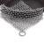 Candure cast iron cleaner stainless steel 17.8 x 17.8 cm chain scrubber for all types of frying pans cast iron pans grills & dutch oven