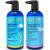 PURA D'OR Scalp Therapy Shampoo & Healing Conditioner Set (16oz x 2) For Dry, Itchy Scalp - Hydrates & Nourishes Hair with Tea Tree, Argan Oil & Biotin, All Hair Types, Men Women (Packaging May Vary)