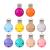 Kwokwei multi -colored pacifier clip 10 pieces pacifier clips set made of wood and iron 44mm wood pacifier chains clips/dummy nipple holder for baby and child