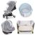 Baby Mosquito Net for Stroller, Durable Bug Net for Stroller, Bassinets, Cradles, Playards, Pack N Plays and Portable Mini Crib, Portable & Durable Baby Insect Netting White