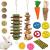 Grddaef 20 PCS Bunny Chew Toys for Teeth, Natural Rabbit Toys Apple Wood Grass Timothy Sticks Chew and Treat for Guinea Pigs Hamster Chinchillas