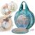 FINPAC Embroidery Project Bag Embroidery Supplies Storage Carrying Tote Case with Multiple Pockets for Embroidery Floss Embroidery Hoops Thread Stitch Tools Kit Bag Only - Emerald Illusions