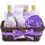 Green Canyon Spa Lavender Spa Gift Baskets for Women, Birthday Anniversary Gift Ideas 10 Pcs Spa Gift Sets with Handmade Weaved Basket Holiday Gift Set for Christmas Valentine's Day