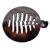 Camila Paris CP2428 3.25 inch French Banana Clip Hair Comb  Round Girls Ponytail Holder Interlocking Banana Combs For Volume Thick Hair. Fashion Styling Hair Accessories for Women  Made in France Tortoise Shell