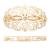 Strong Large Hair Clip Set for Thick Hair Ivory White Marble Filigree for Women