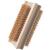Konex Non-Slip Wooden Two-sided Hand and Nail Brush with Tampico Fiber Bristle. Fingernail brush with Beechwood body and Plant Based Fibers