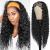 Headband Wig Curly Headband Wigs for Black Women Water Wave Headband Wigs 180% Density Synthetic Glueless Half Wigs with Headbands Attached (26 Inch,1B) 26 Inch 1B