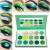 Green Eyeshadow Palette Green Glitter Eyeshadow Highly Pigmented, Afflano Forest Emerald Green Christmas Makeup Palettes,Yellow Lime Grass Grinch Green Makeup Eye Shadow Pallet Matte Shimmer 15 Color Eyeshadow Palette-Avocado Green