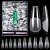 Cell 500 pieces of artificial nail tips soft gel nail tips Fake Full Cover Nails Tips for Geln gel Pre-Buff Art Nail fingernails set with glue for nail art diy (ballerina/coffee)