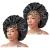 Red by Kiss X Keyshia Cole 1 Piece Silky Bonnet Wide Edge Bonnet Sleep Cap, Frizz Free Bonnet, X-Large (Black) X-Large Black