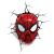 3D Light FX 816733002224 Spiderman Marvel Spider Man Mask 3D Wall Light Plastic Red Red Single