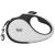 TUG 360 Tangle-Free Retractable Dog Leash with Anti-Slip Handle | 16 ft Strong Nylon Tape | One-Handed Brake, Pause, Lock Medium White