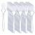Liacere 360 Pieces Clear Plastic Forks - Heavyweight Disposable Forks - 6.7inch Heavy Duty Clear Cutlery - Plastic Utensils - Perfect for Parties and Restaurants 6.7inch Forks Clear