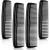 4 Pieces Hair Combs Plastic Pocket Combs Fine and Standard Tooth Hair Cutting Comb Fine Dressing Styling Combs Hairdressing Barber Salon Comb for Women Men Hair Care Tool (Black)