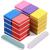 Mini Nail Buffers and Files FANDAMEI 20 Count Mini Sponge Nail Buffer Block 1PCS 100/180 Nail File and 1PCS 1000/4000 Nail Polishing Buffer. Professional Nail Buffer File Tools Kit for Nail Care