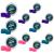 PUTTY BUDDIES Ear Plugs 10-Pair Pack - Soft Silicone Ear Plugs for Swimming & Bathing - Invented by ENT Physician - Block Water - Premium Swimming Earplugs - Doctor Recommended (Purple/Teal/Magenta)