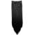 CAISHA by PRETTYSHOP XXL 24" 8 Pieces Set Clip In Extensions Hair Extension Hairpiece Straight Black CES1 black #1 CES1