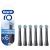 Oral-B io Ultimate cleaning plug brushes for electrical toothbrush 6 pieces tooth cleaning with IO technology toothbrush attachment black 6 pieces (1 Pack)