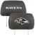 FANMATS NFL Unisex Embroidered Head Rest Cover Baltimore Ravens 10" x 14" Black