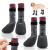 Qinlectri 2 Pairs Dog Socks Anti Slip Dog Socks Boots Boots Dog Paw Paw Protector Waterproof Rubber Bottom Dog Shoes Rubber Sole Dog Boots With Adjustable Straps for Indoor Outdoor Wear (Large Size)