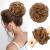 FESHFEN Messy Bun Hair Piece Hair Scrunchies Thick Curly Wavy Hair Piece Synthetic Donut Updo Hairpieces for Women Girls Strawberry Blonde 55 g (Pack of 1) JL27/30# Strawberry Blonde