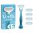 Gillette Venus Smooth Razor Blades for Women 5 Replacement Blades for Women's Razors + Handle Blue
