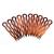 Simple plain hair pins -- 10 pieces (7 cm havana brown) 1 piece (10 pack) havana brown