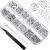 1440PCs 6 sizes crystal rhinestones nail design crystal rhinestones flat back gems transparent rhinestones with tweezers and storage boxes for nail clothing DIY