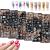 MWOOT 6Pcs Nail Art Stamping Plates Set Mixed Patterns Nail Stencils Plates Manicure Print Tool Nail Plates Image Stamp Templates for Women Nail Art Decoration
