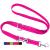 Dey - Premium dog leash nylon 2m |Reflecting |3 -way adjustable |For small medium -sized and large dogs |Many colors | Doubleein dog |Tow leash |Fire leash |Puppy leash |Pink Rosa XS XS - 1.0 x 200 cm pink reflecting