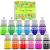 Soap color set 12 colors - liquid soap colors colored for DIY soap production - focuses on food quality bomb bomb color pigment for bombs kit bath bomb handicrafts